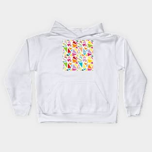 Colorful triangles pattern 2 Kids Hoodie